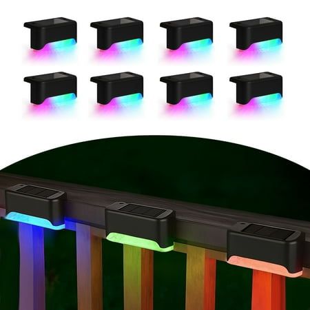 Wireless Solar Deck Lights Outdoor – Waterproof LED Step & Fence Lights