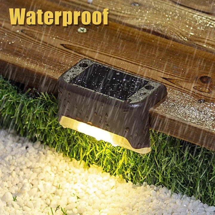 Wireless Solar Deck Lights Outdoor – Waterproof LED Step & Fence Lights