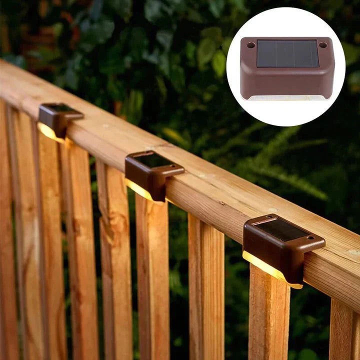 Wireless Solar Deck Lights Outdoor – Waterproof LED Step & Fence Lights