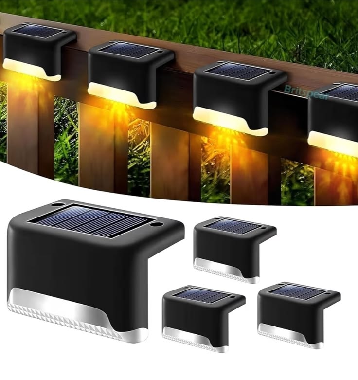 Wireless Solar Deck Lights Outdoor – Waterproof LED Step & Fence Lights
