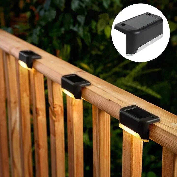 Wireless Solar Deck Lights Outdoor – Waterproof LED Step & Fence Lights